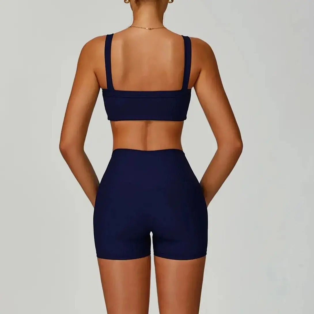 Conjunto Fitness VYRA Canelado - 2 ou 3 Peças