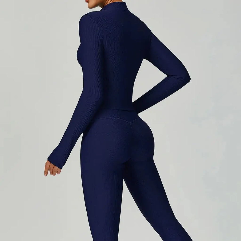 Conjunto Fitness VYRA Canelado - 2 ou 3 Peças