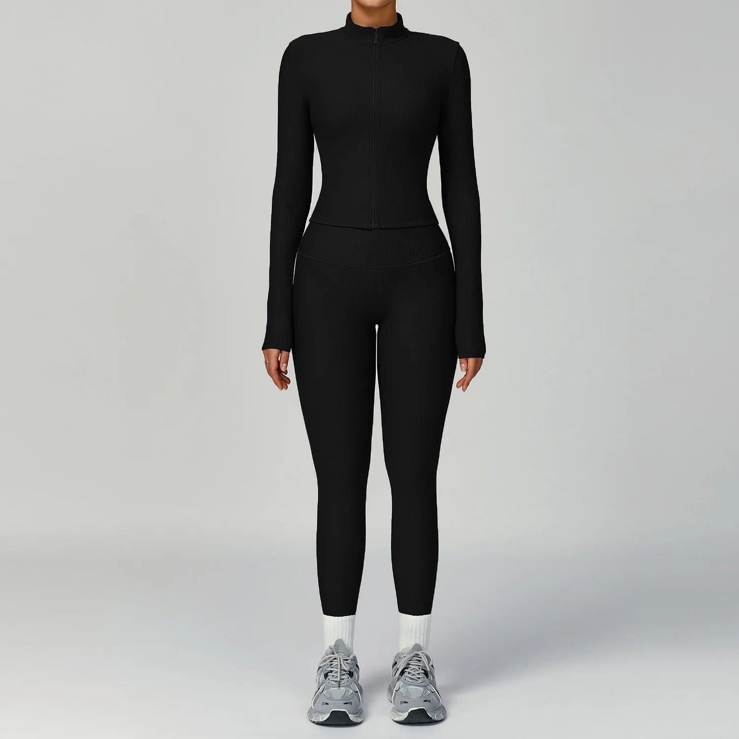 Conjunto Fitness VYRA Canelado - 2 ou 3 Peças